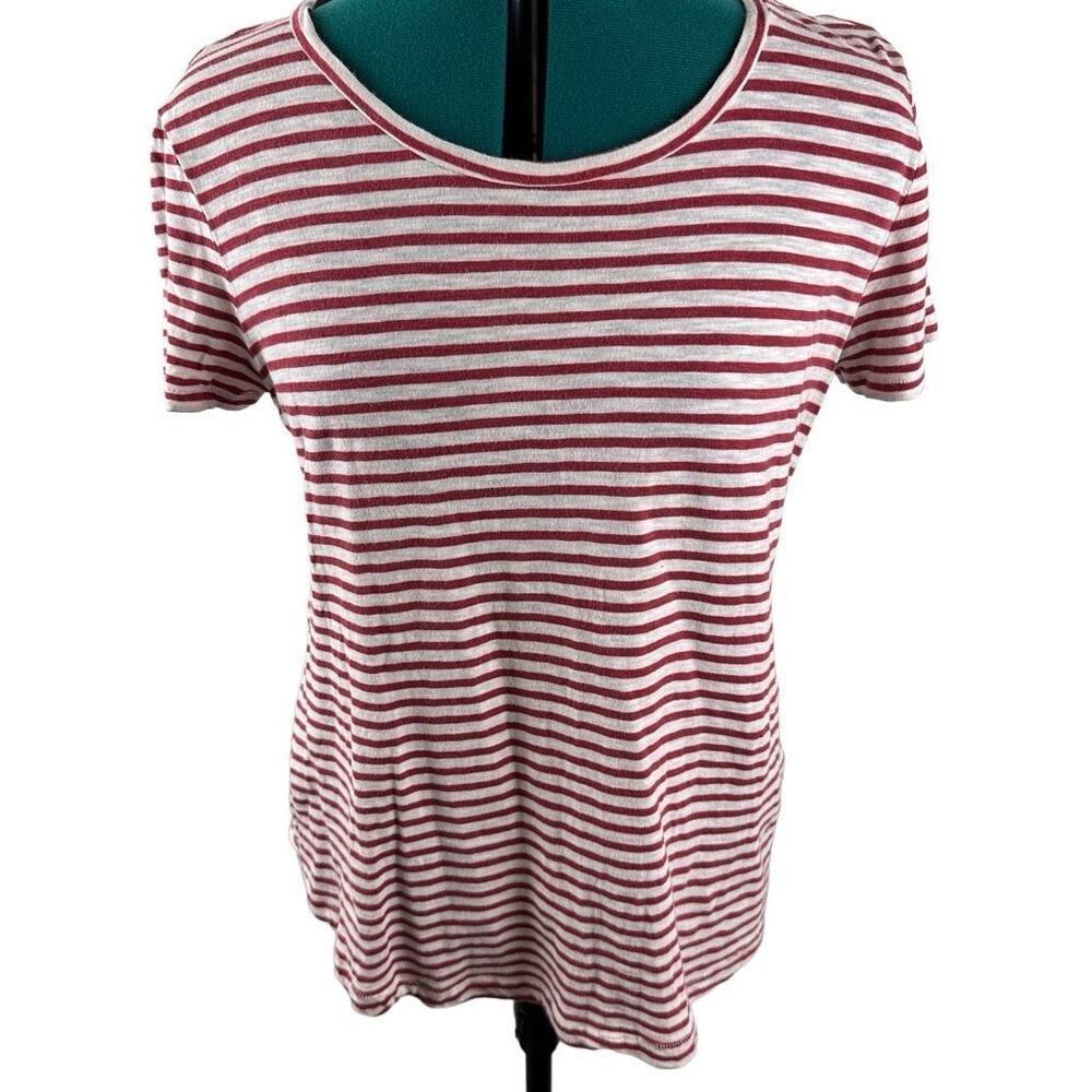 Caslon Red & white stripped T-shirt - size M